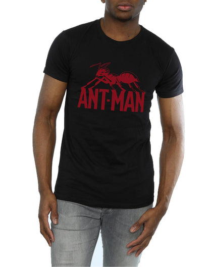 Black - Side - Marvel Mens Ant-Man Logo T-Shirt