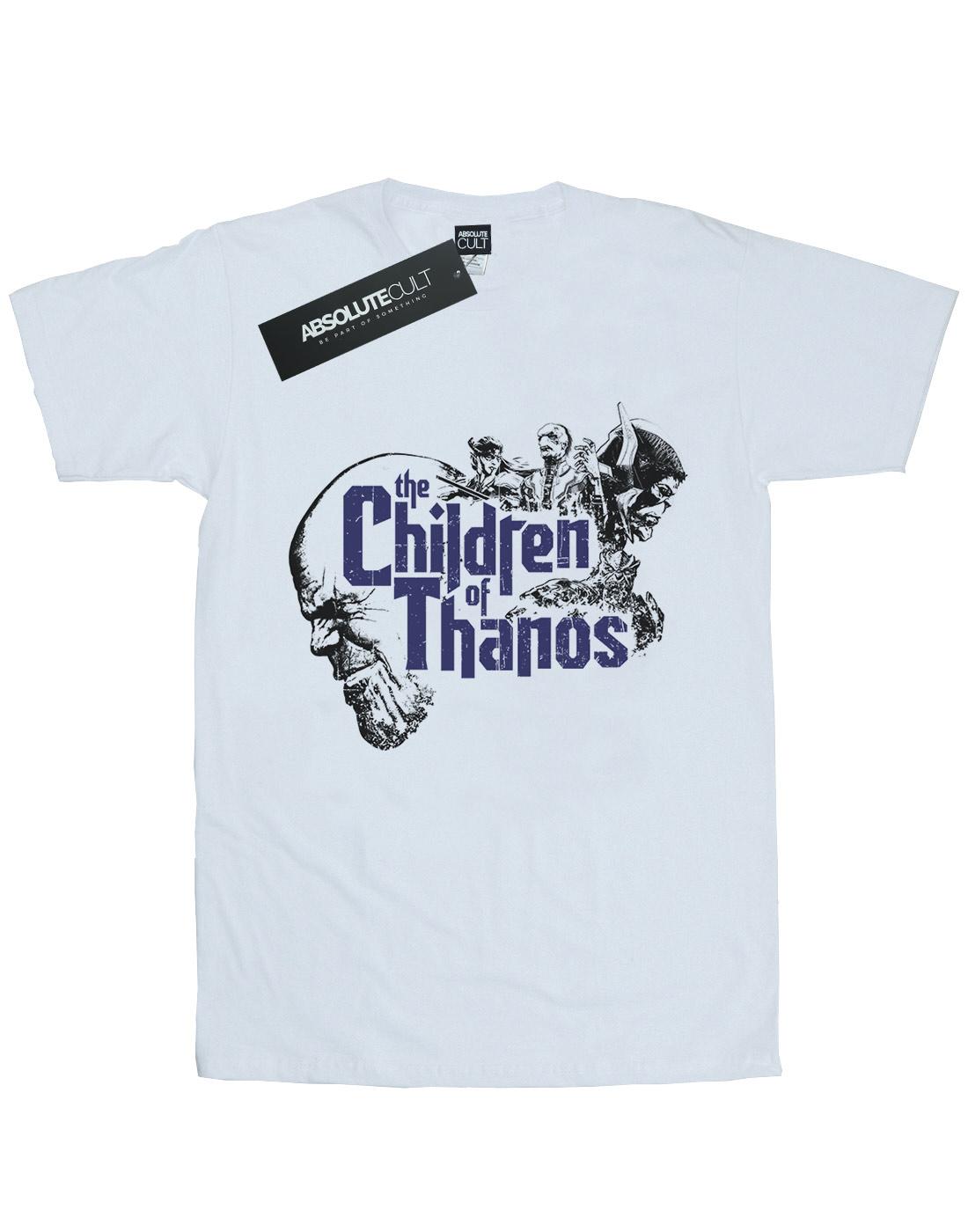 White - Front - Marvel Womens-Ladies Avengers Infinity War Children Of Thanos Cotton Boyfriend T-Shirt