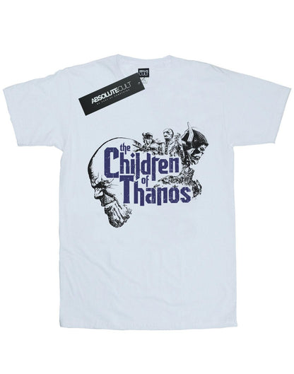 White - Front - Marvel Womens-Ladies Avengers Infinity War Children Of Thanos Cotton Boyfriend T-Shirt
