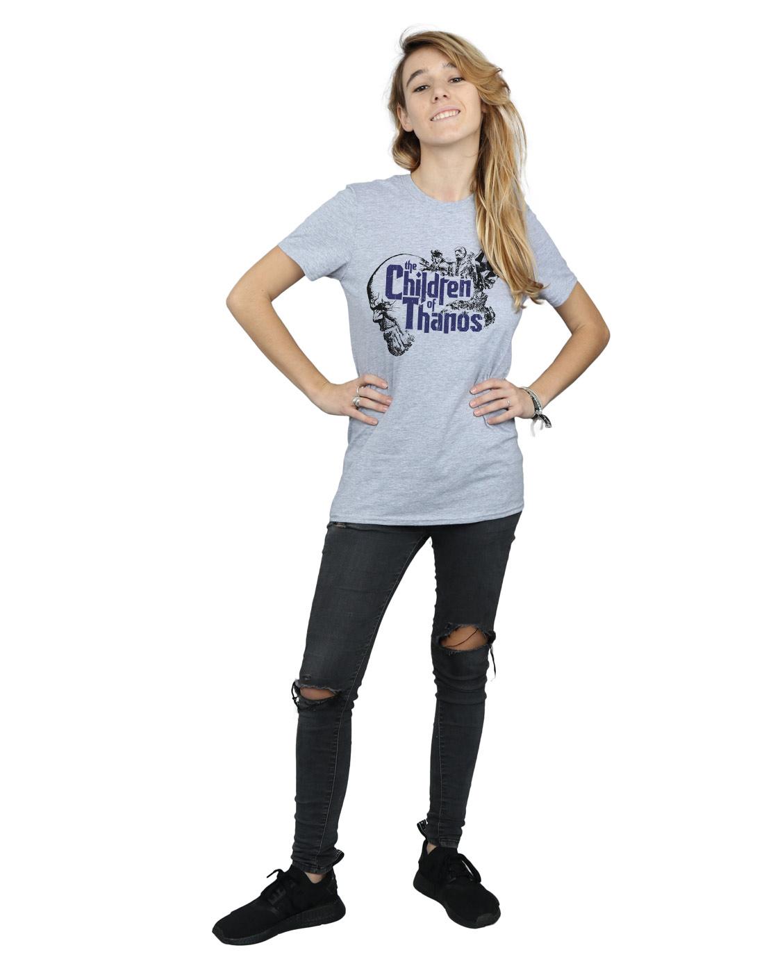 Sports Grey - Lifestyle - Marvel Womens-Ladies Avengers Infinity War Children Of Thanos Cotton Boyfriend T-Shirt