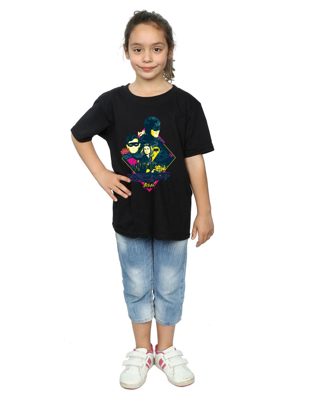 Black - Lifestyle - DC Comics Girls Batman TV Series Character Pop Art Cotton T-Shirt