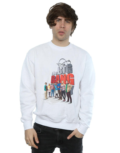 White - Back - The Big Bang Theory Mens Big Poster Cotton Sweatshirt