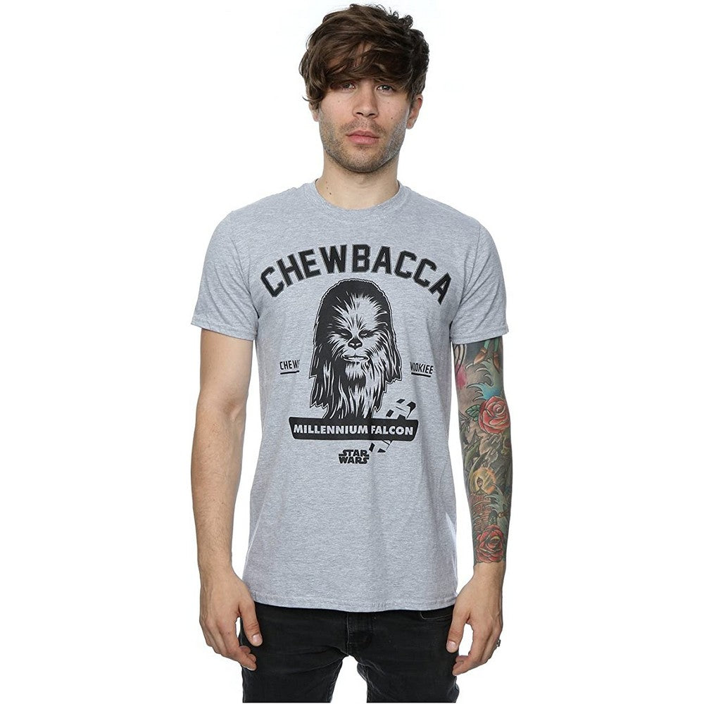 Heather Grey - Lifestyle - Star Wars Mens Collegiate Chewbacca Heather T-Shirt
