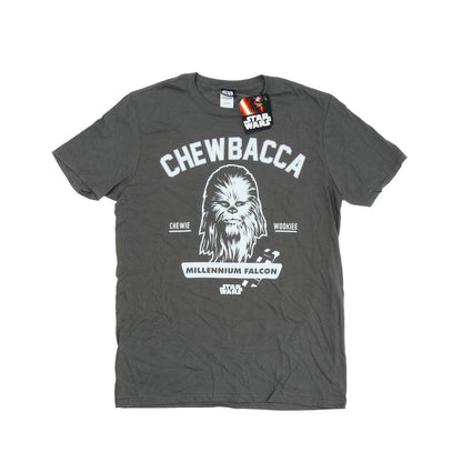Light Graphite - Front - Star Wars Mens Collegiate Chewbacca Heather T-Shirt
