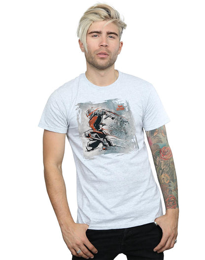 Sports Grey - Back - Marvel Mens Ant-Man Art Sketch T-Shirt
