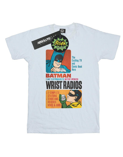 White - Front - DC Comics Girls Batman TV Series Wrist Radios Cotton T-Shirt