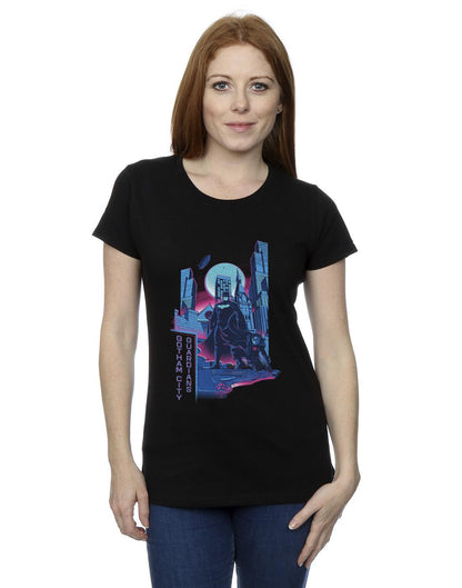 Black - Back - DC Comics Womens-Ladies Batman Gotham Guardians Cotton T-Shirt