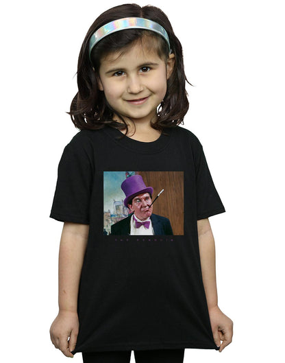 Black - Back - DC Comics Girls Batman TV Series The Penguin Photograph Cotton T-Shirt