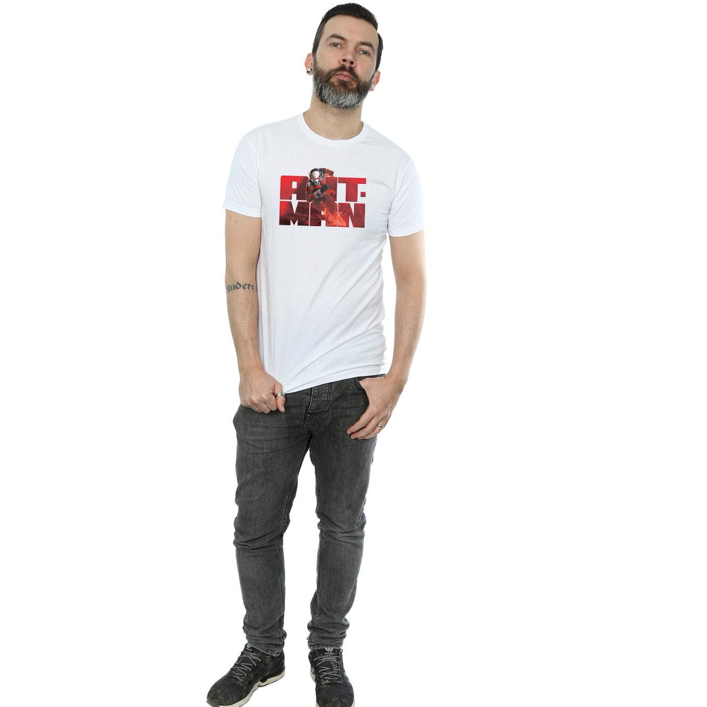 White - Lifestyle - Marvel Mens Ant-Man Running T-Shirt