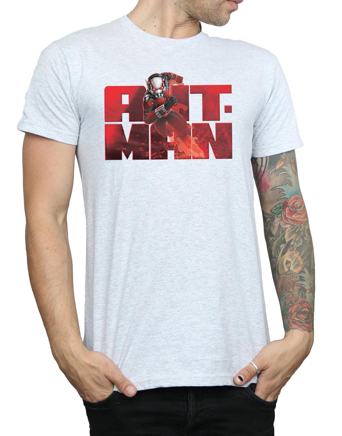 Sports Grey - Side - Marvel Mens Ant-Man Running T-Shirt
