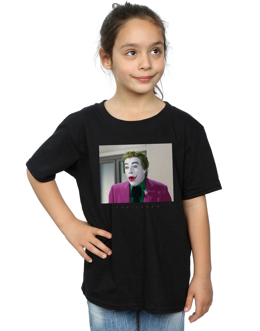 Black - Back - DC Comics Girls Batman TV Series Joker Photograph Cotton T-Shirt