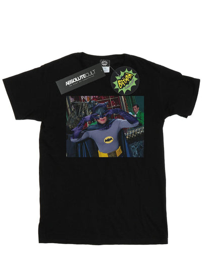 Black - Front - DC Comics Girls Batman TV Series Batdance Photo Cotton T-Shirt
