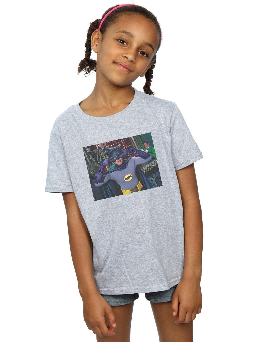 Sports Grey - Back - DC Comics Girls Batman TV Series Batdance Photo Cotton T-Shirt