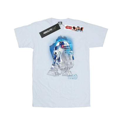 White - Front - Star Wars: The Last Jedi Mens R2-D2 Brushed Cotton T-Shirt