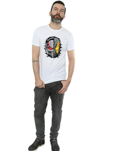 White - Lifestyle - Marvel Mens Ant-Man Split Helmet T-Shirt