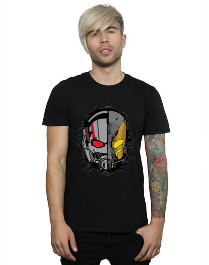 Black - Back - Marvel Mens Ant-Man Split Helmet T-Shirt