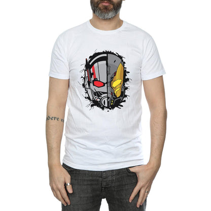 White - Side - Marvel Mens Ant-Man Split Helmet T-Shirt