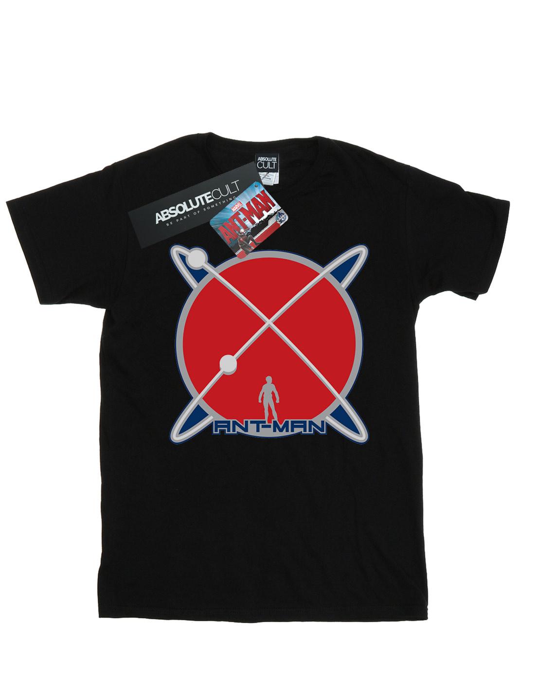 Black - Front - Marvel Mens Ant-Man Planet Logo T-Shirt