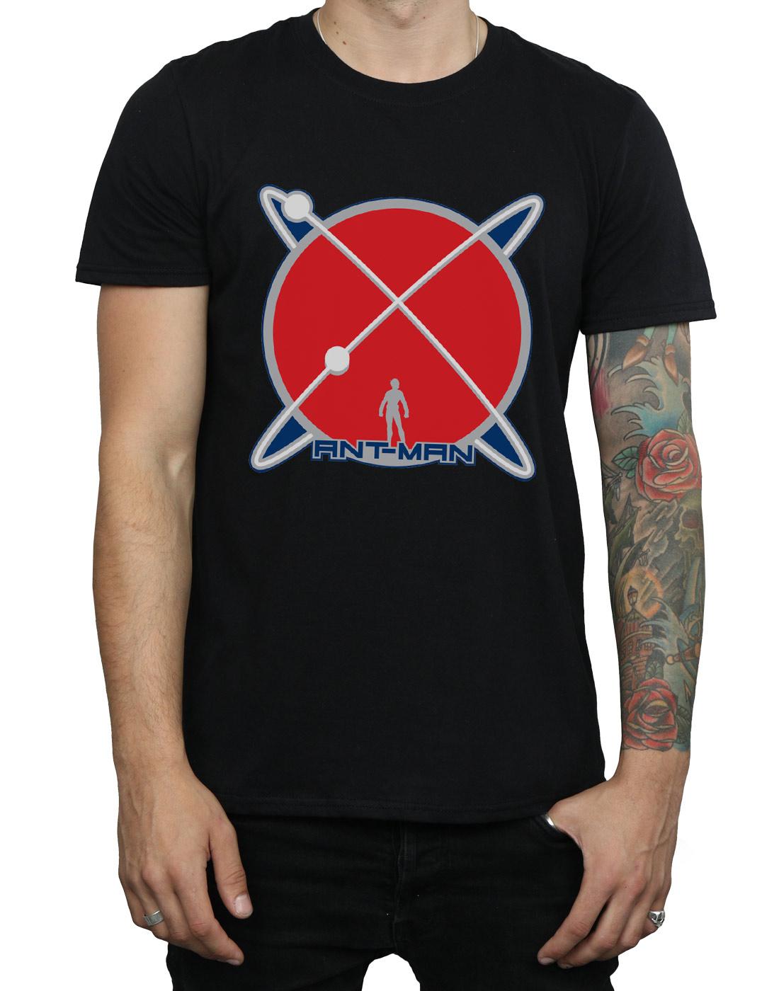 Black - Side - Marvel Mens Ant-Man Planet Logo T-Shirt