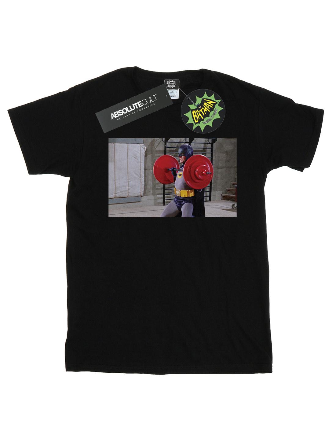 Black - Front - DC Comics Girls Batman TV Series Bat Gains Cotton T-Shirt