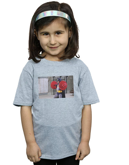 Sports Grey - Back - DC Comics Girls Batman TV Series Bat Gains Cotton T-Shirt