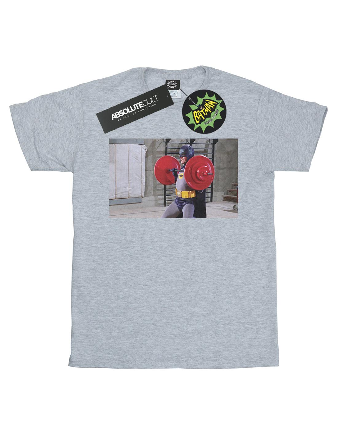 Sports Grey - Front - DC Comics Girls Batman TV Series Bat Gains Cotton T-Shirt