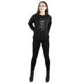 Black - Side - Harry Potter Womens-Ladies Dobby Is Free Cotton Sweatshirt