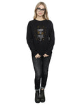 Black - Close up - Harry Potter Womens-Ladies Dobby Is Free Cotton Sweatshirt