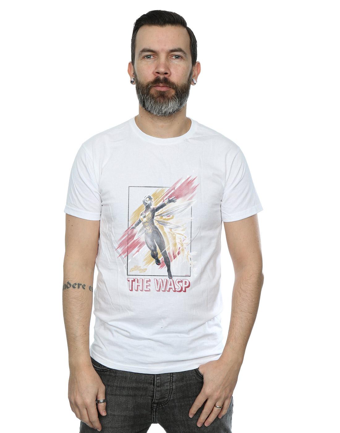 White - Back - Marvel Mens Ant-Man And The Wasp Framed Wasp T-Shirt