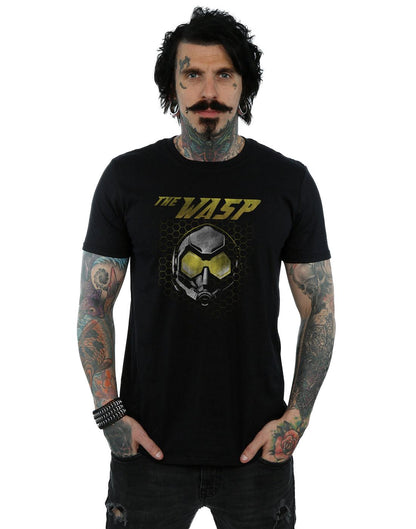 Black - Back - Marvel Mens Ant-Man And The Wasp Hope Mask Hexagon T-Shirt