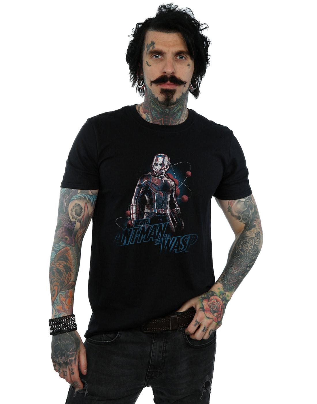 Black - Back - Marvel Mens Ant-Man And The Wasp Lab Pose T-Shirt