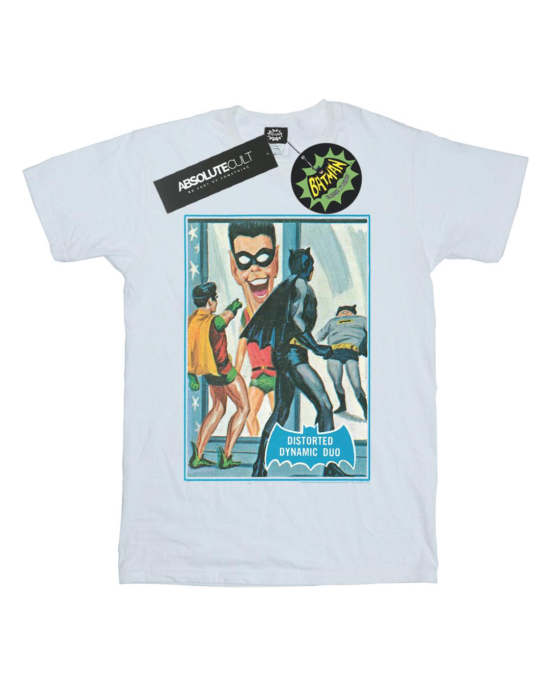 White - Front - DC Comics Girls Batman TV Series Dynamic Duo Cotton T-Shirt