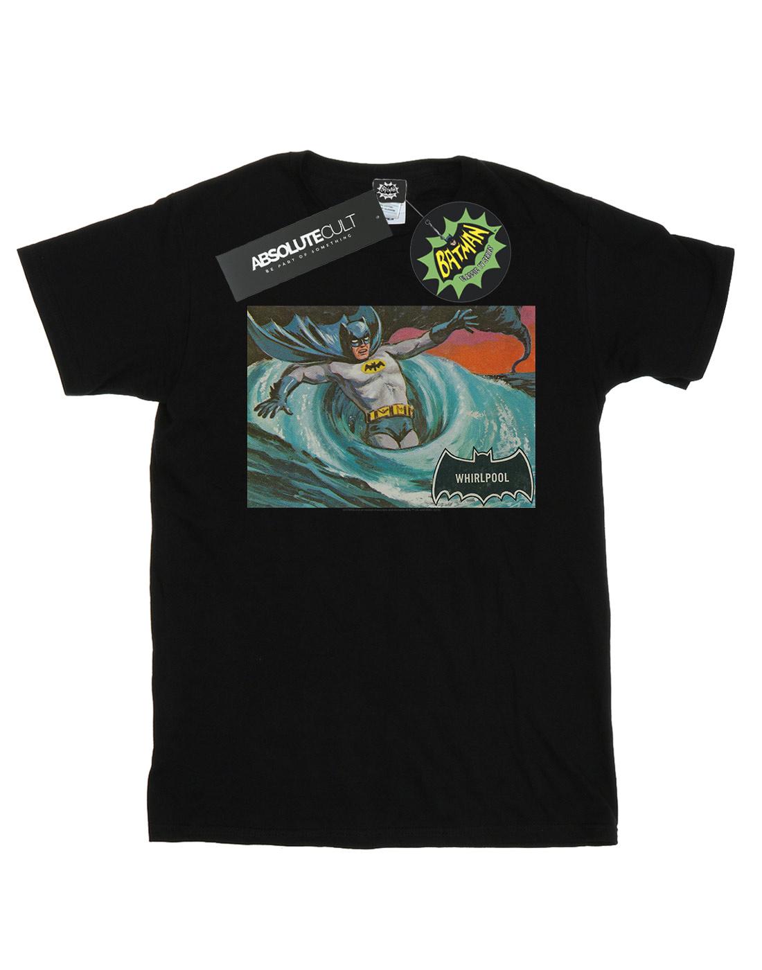 Black - Front - DC Comics Girls Batman TV Series Whirlpool Cotton T-Shirt