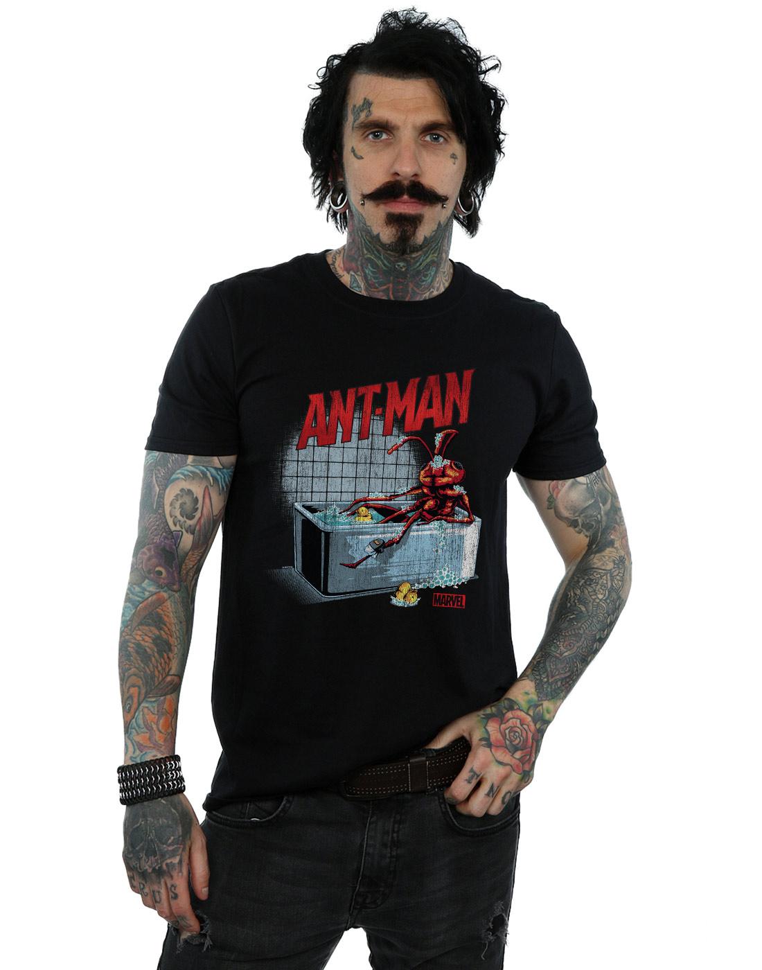 Black - Back - Marvel Mens Ant-Man And The Wasp Bathing Ant T-Shirt
