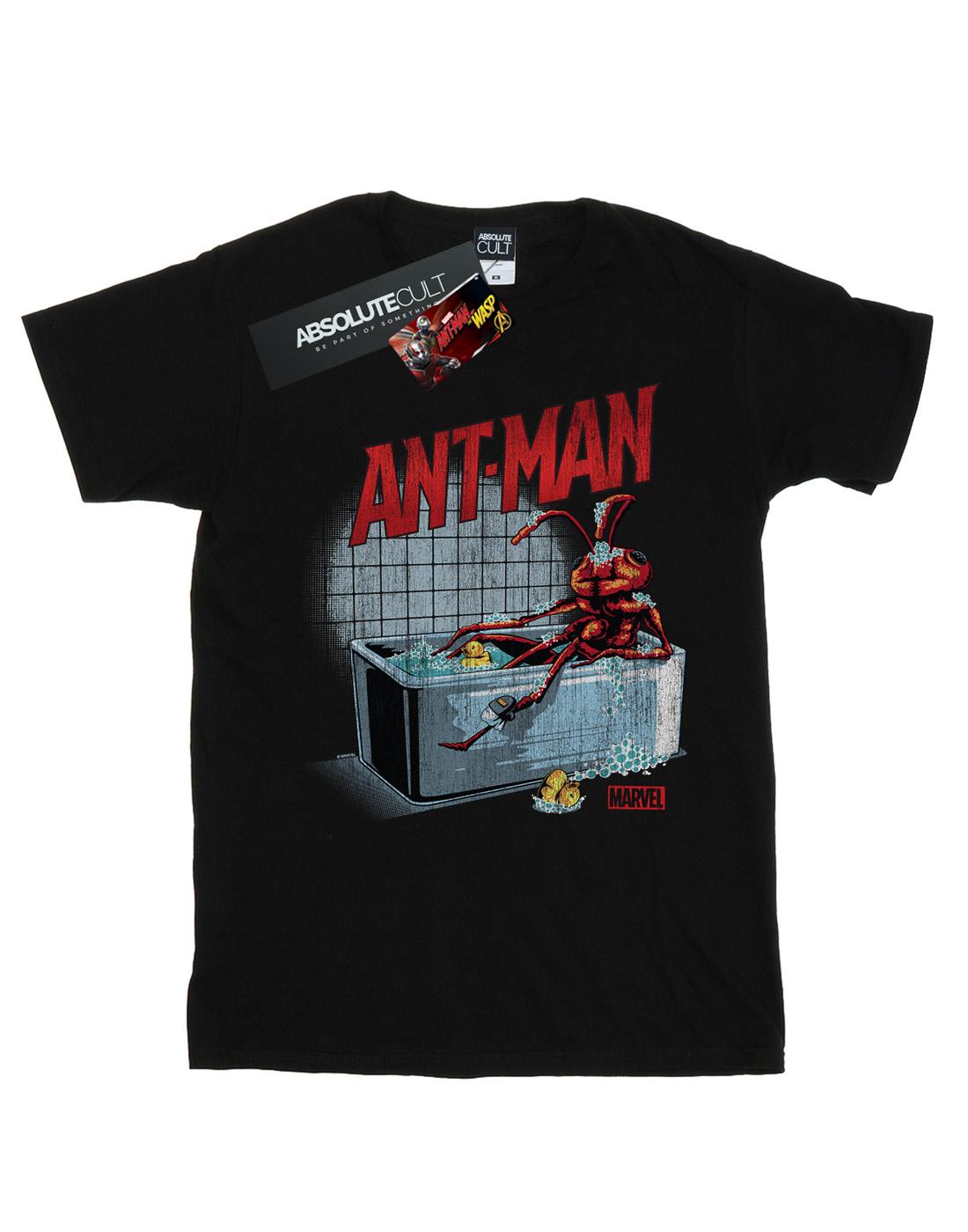 Black - Front - Marvel Mens Ant-Man And The Wasp Bathing Ant T-Shirt