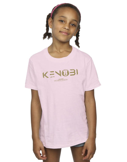 Baby Pink - Back - Star Wars Girls Obi-Wan Kenobi Logo Cotton T-Shirt