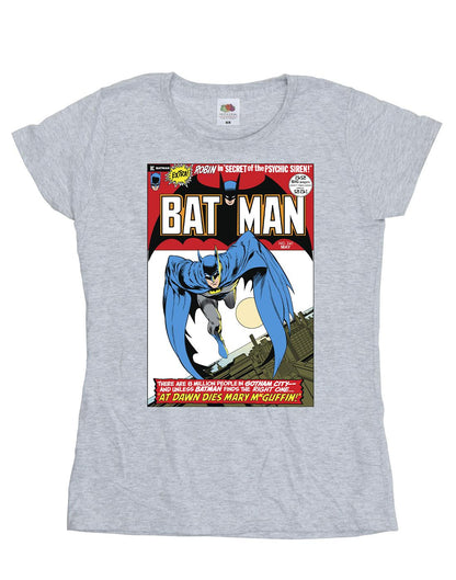 Sports Grey - Front - DC Comics Womens-Ladies Running Batman Cover Cotton T-Shirt