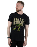 Black - Back - Hulk Mens Rock Cotton T-Shirt