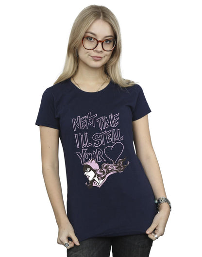 Navy Blue - Back - DC Comics Womens-Ladies Batman Batgirl I´ll Steal Your Heart Cotton T-Shirt