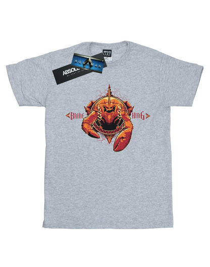 Sports Grey - Front - DC Comics Mens Aquaman Brine King T-Shirt