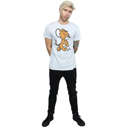 Sports Grey - Side - Tom and Jerry Mens Angry Mouse T-Shirt