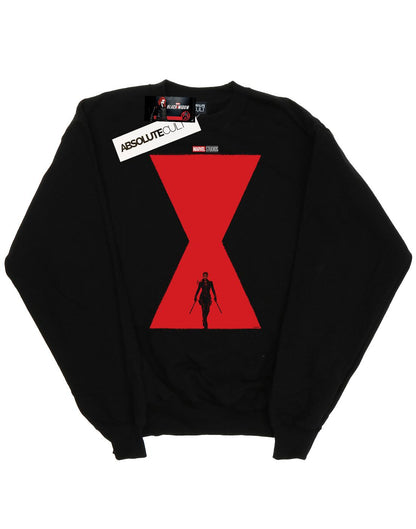 Black - Front - Marvel Mens Black Widow Movie Poster Cotton Sweatshirt
