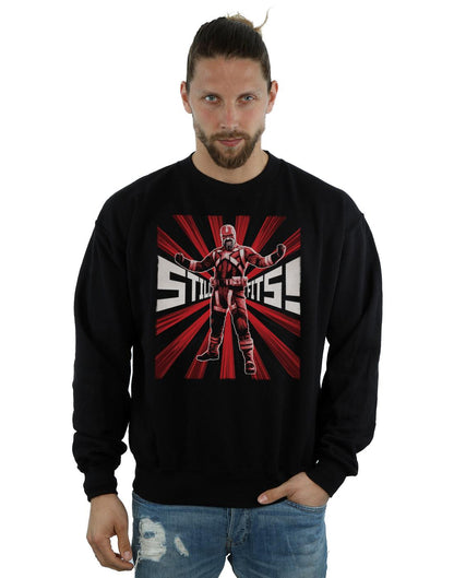 Black - Back - Marvel Mens Black Widow Movie Red Sparrow Fits Cotton Sweatshirt