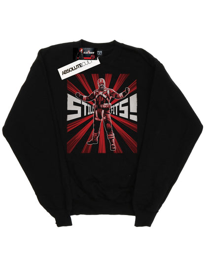 Black - Front - Marvel Mens Black Widow Movie Red Sparrow Fits Cotton Sweatshirt