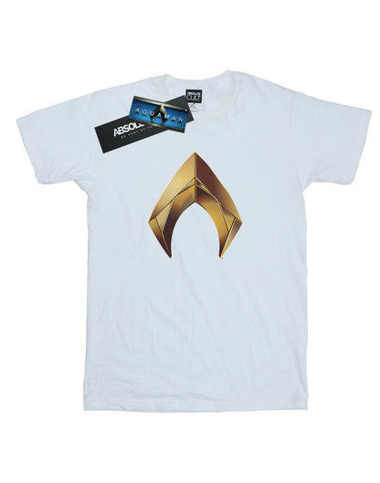 White - Front - DC Comics Mens Aquaman Emblem T-Shirt
