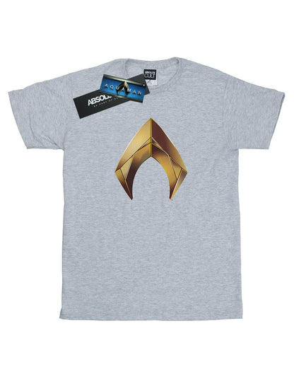 Sports Grey - Front - DC Comics Mens Aquaman Emblem T-Shirt