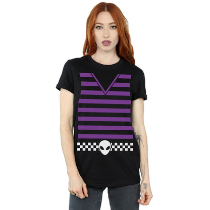 Black - Back - Big Bang Theory Womens-Ladies Howard Wolowitz Costume Cotton Boyfriend T-Shirt