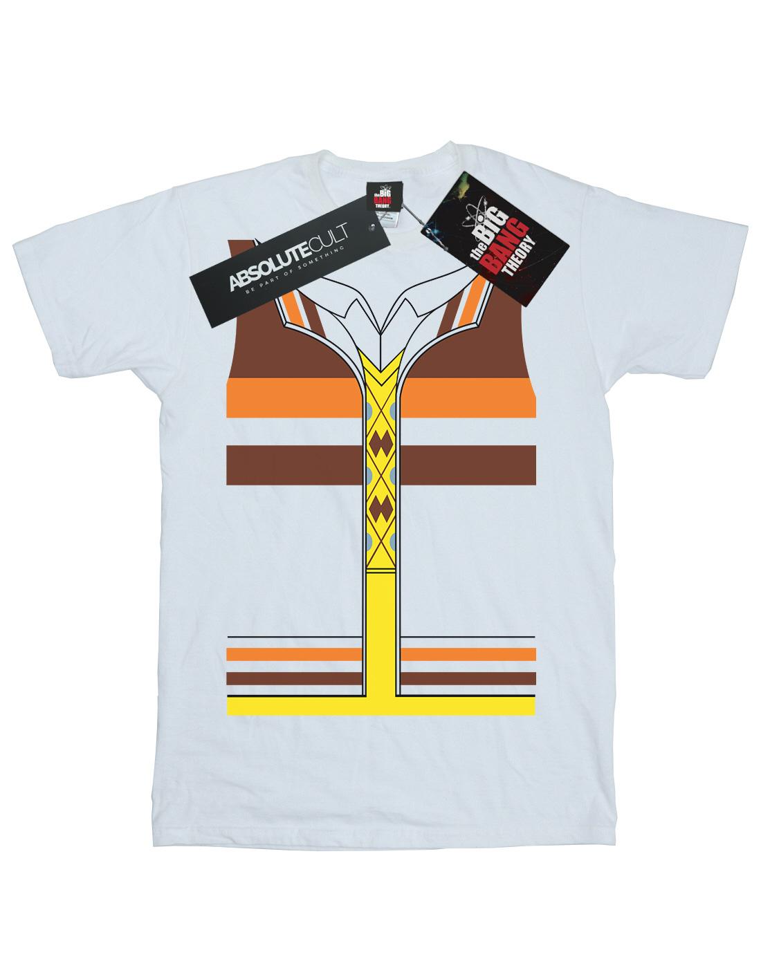White - Front - Big Bang Theory Womens-Ladies Raj Koothrappali Costume Cotton Boyfriend T-Shirt