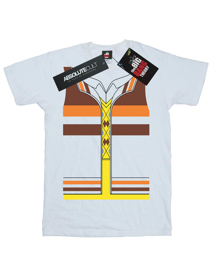 White - Front - Big Bang Theory Womens-Ladies Raj Koothrappali Costume Cotton Boyfriend T-Shirt