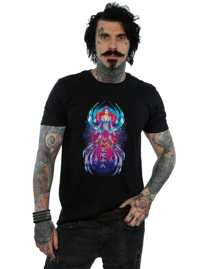 Black - Back - DC Comics Mens Aquaman Mera Dress T-Shirt